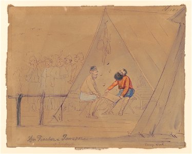 Doctor Charles Fischer and Doctor Jean Allard Janson (Jeançon) at Camp Wood, Kentucky LCCN2017646958