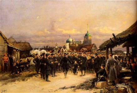 Detaille - Chorus Of The Fourth Infantry Battalion At Tsarskoe Selo