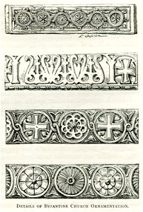 Details of Byzantine church ornamentation - Mahaffy John Pentland - 1890