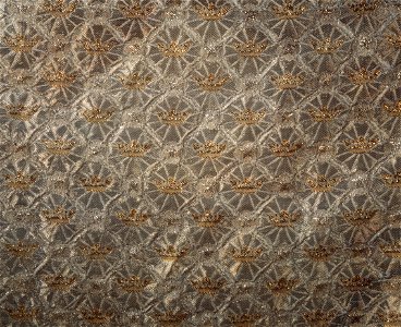 Detalj, robe de cour, kröningsdräkt. Lovisa Ulrika - Livrustkammaren - 22366