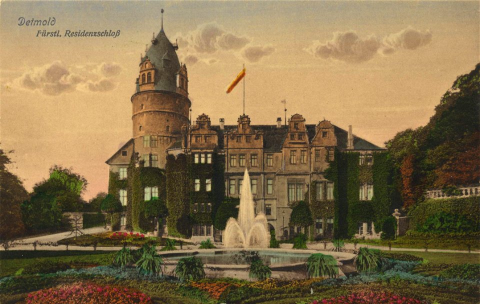 Detmold, Nordrhein-Westfalen - Fürstl. Residenzschloss (Zeno Ansichtskarten)