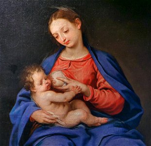 Detalle de la Virgen de la Leche, de Alonso Cano (Museo de Guadalajara)