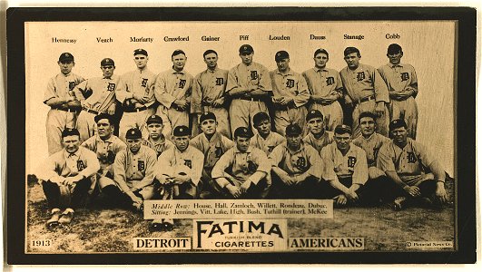 Detroit Tigers, baseball card portrait LCCN2007685728