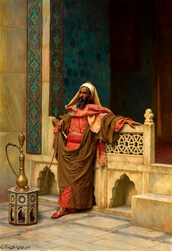 A Moment of Repose by Ludwig Deutsch