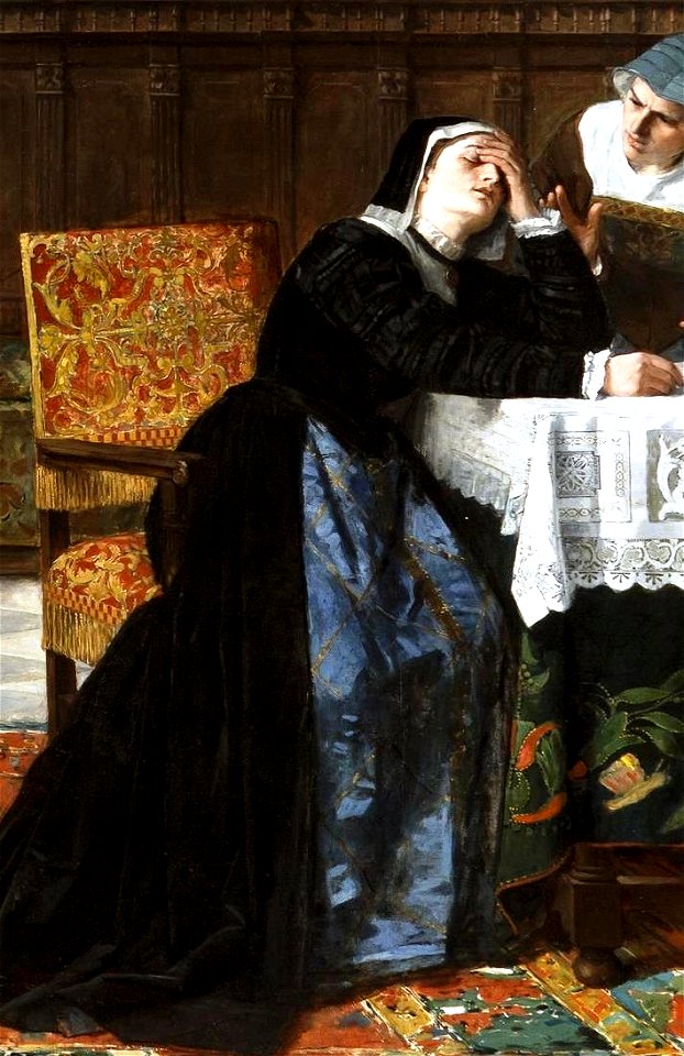 Detalle de Doña María Pacheco después de Villalar (Museo del Prado) (cropped)