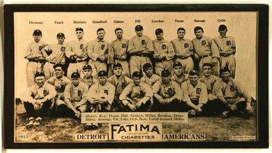 Detroit Tigers, baseball card portrait LCCN2007685728