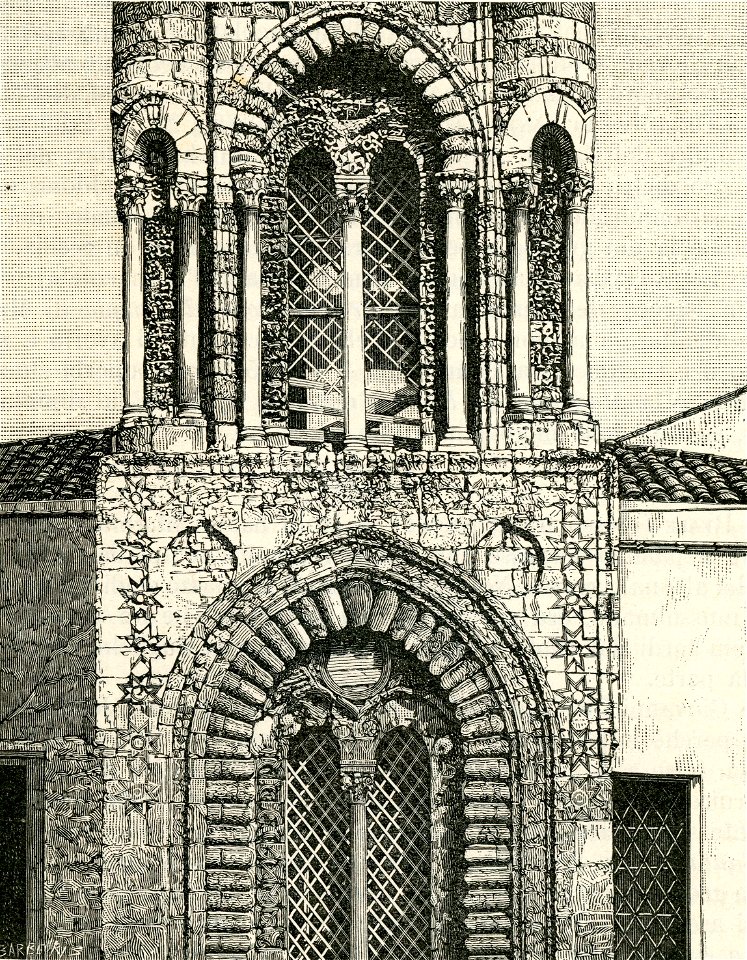 Dettaglio della torre della Martorana