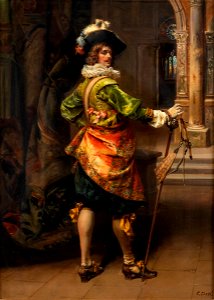Portrait of a Cavalier by Cesare Auguste Detti