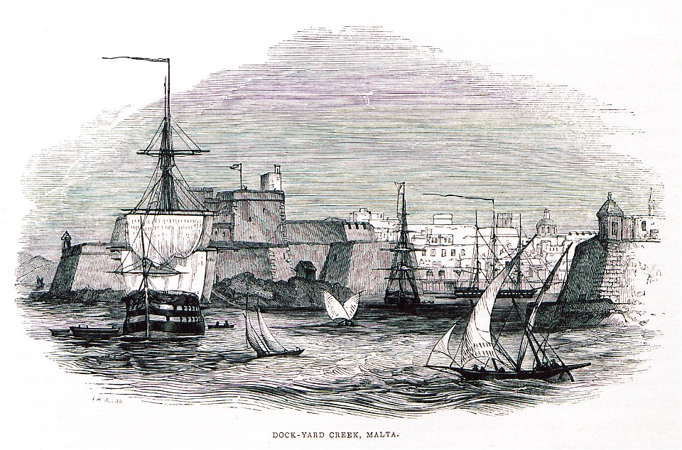 Dock-Yard Creek, Malta - Allan John H - 1843