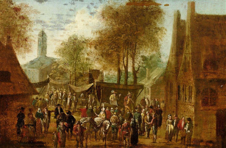 Deutsch 18 Jh Fest in einem Städtchen 1