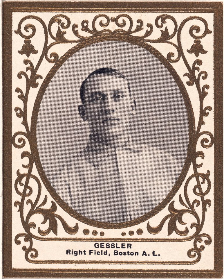 Doc Gessler, Boston Red Sox, baseball card portrait LCCN2007683782