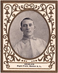 Doc Gessler, Boston Red Sox, baseball card portrait LCCN2007683782