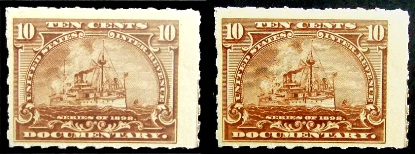 Documentary stamp image restoration