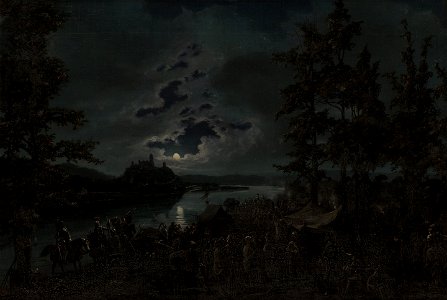 Wincenty Dmochowski - Crusaders attacking the Castle of Punia