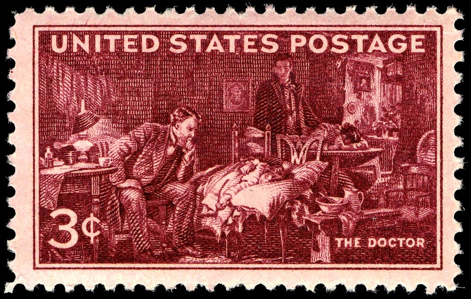 Doctors AMA Centennial 3c 1947 issue U.S. stamp