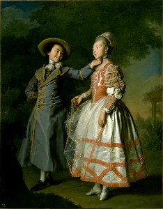 Dmitry Levitsky - Portrait of Ekaterina Khruschova and Ekaterina Khovanskaya - Google Art Project