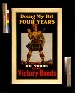 Doing my bit, four years; do yours, buy Victory Bonds LCCN2004666238