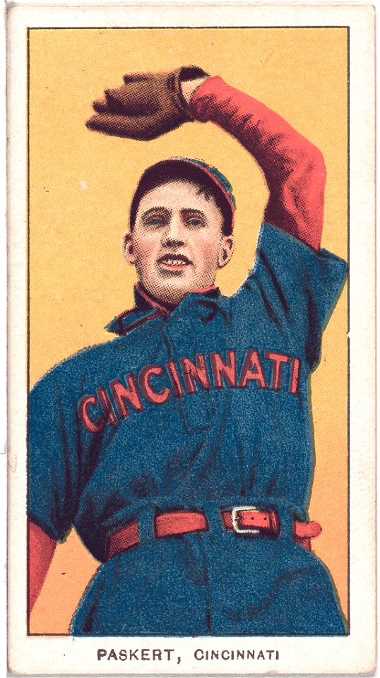 Dode Paskert, Cincinnati Reds, baseball card portrait LCCN2008676468