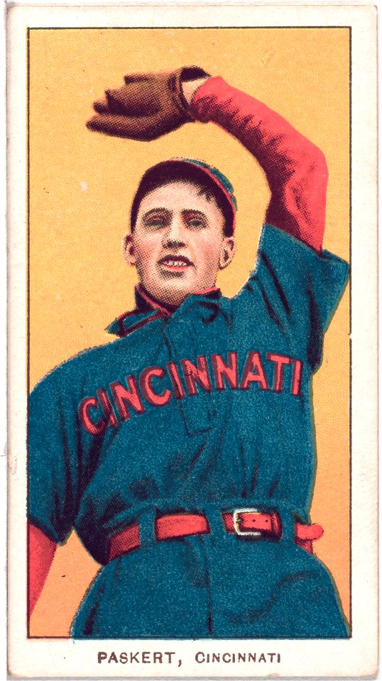Dode Paskert, Cincinnati Reds, baseball card portrait LCCN2008676468