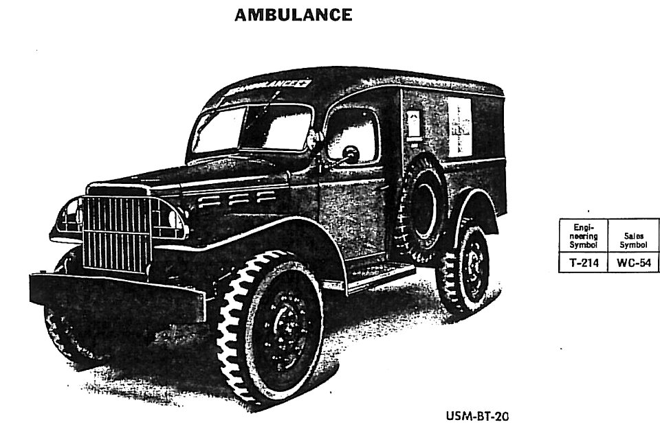 Dodge T-214 WC-54 Ambulance body (USM-BT-20) from SNL G-657