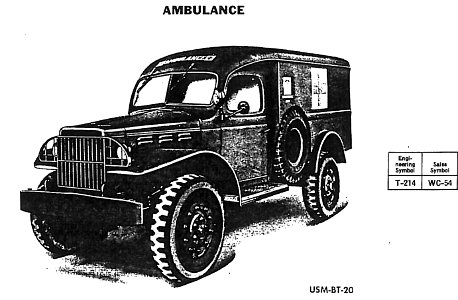 Dodge T-214 WC-54 Ambulance body (USM-BT-20) from SNL G-657