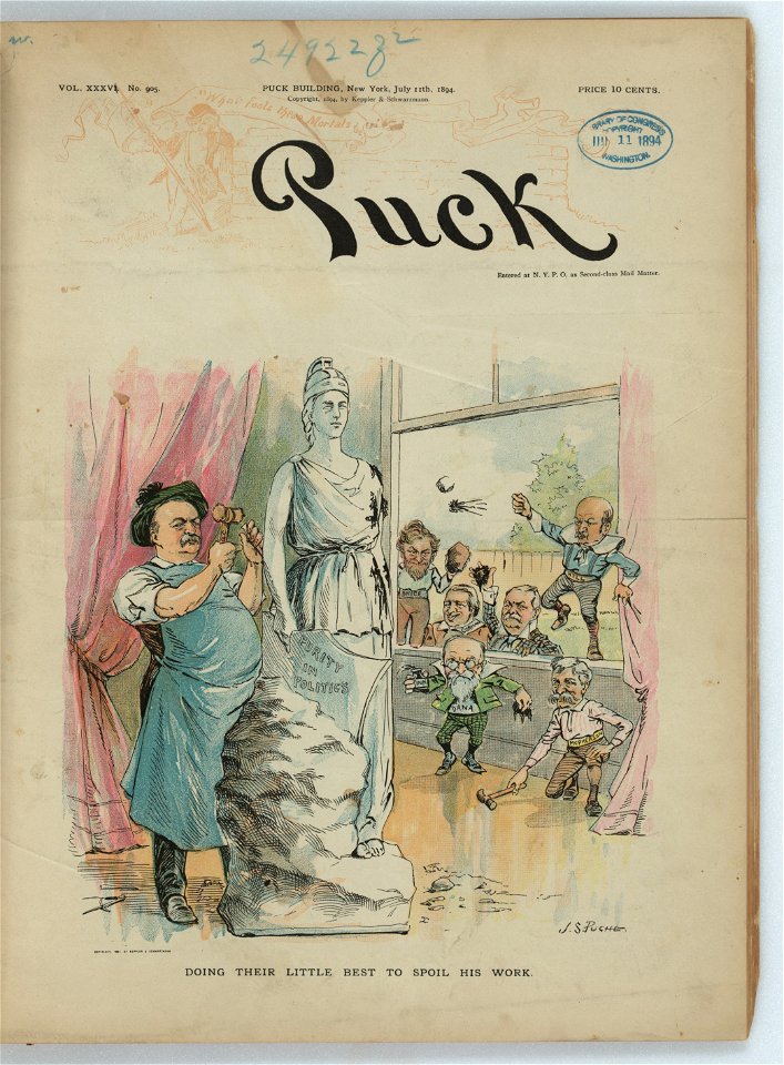Doing their little best to spoil his work - J.S. Pughe. LCCN2012648737