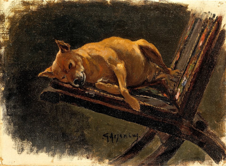 Dog, Lying Down (Georg Arsenius) - Nationalmuseum - 19653