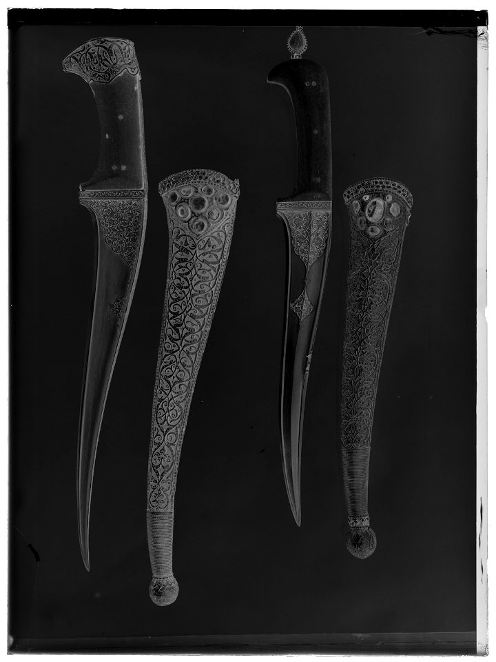 Dolk-peshkabz Persien - Livrustkammaren - 59955-negative