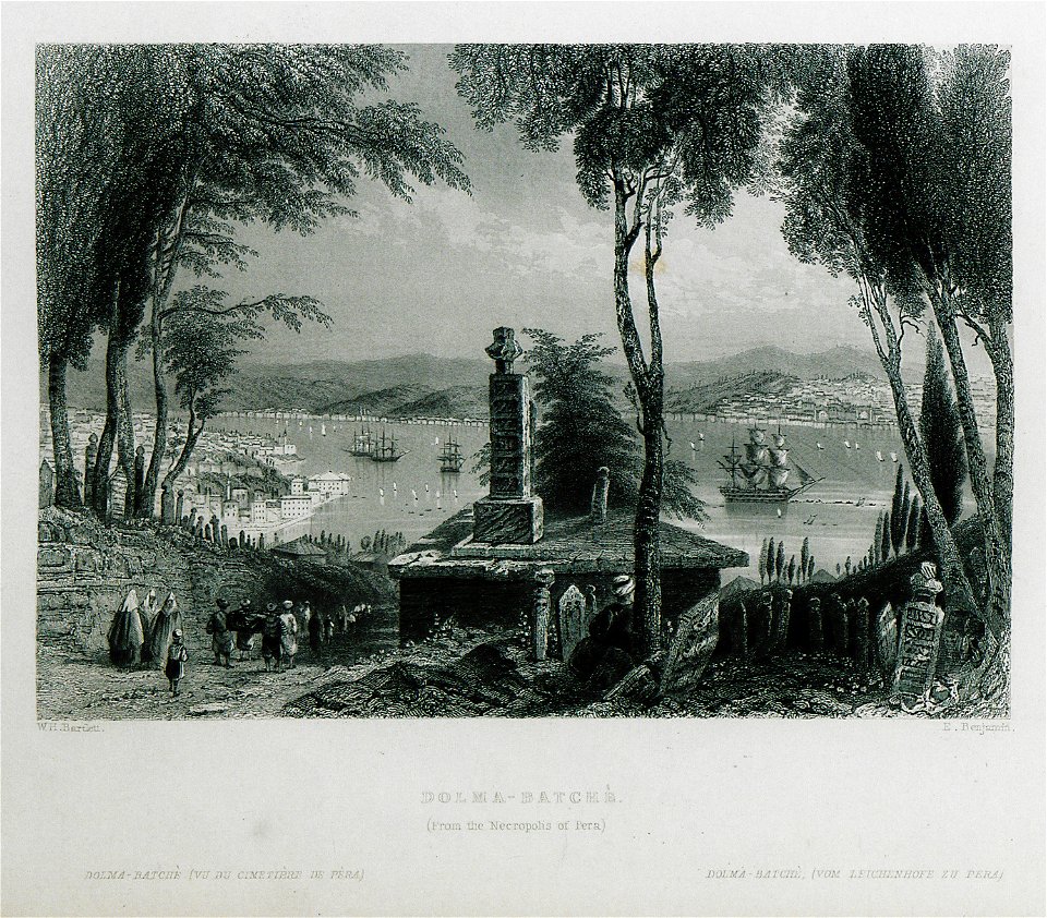 Dolma-Batchè (From the Necropolis of Pera) - Pardoe Julia - 1838
