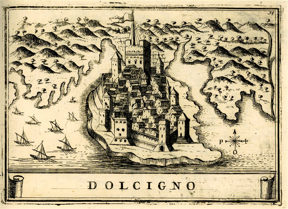 Dolcigno - Coronelli Vincenzo - 1688