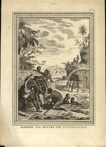 Doerfer und hutten der Hottentotten, objectnr A 58281