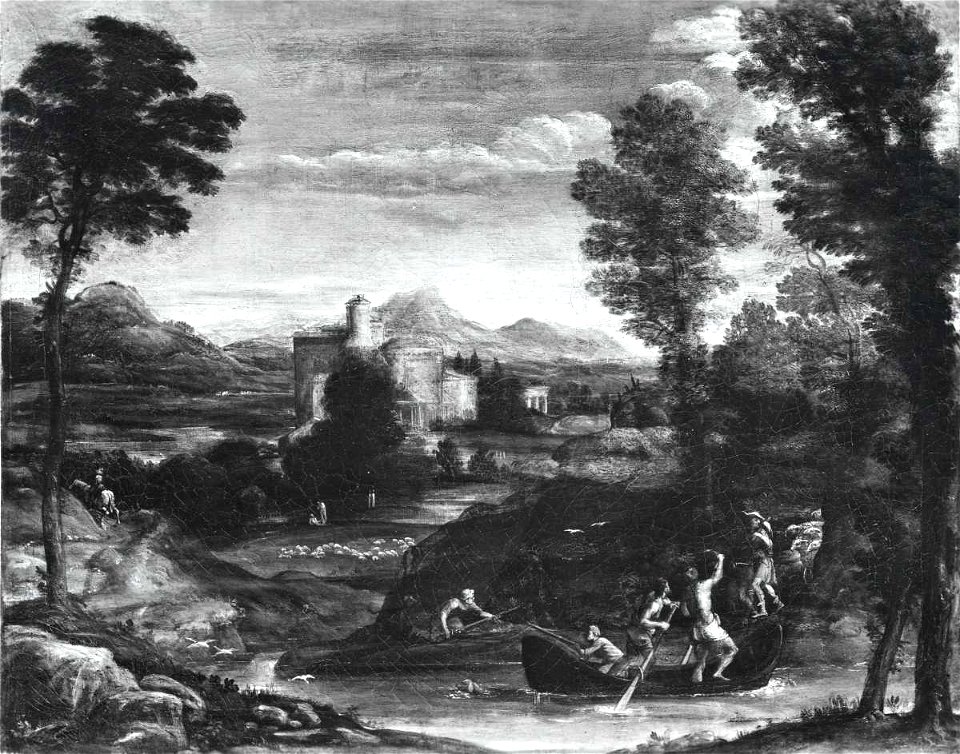 Domenichino - Paesaggio con cacciatori, Galleria Doria Pamphilj
