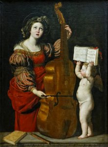 Domenichino - Saint Cecilia Playing the Viol 01