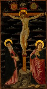 Domenico di Zanobi - Christ on the Cross between the Virgin and Saint John the Evangelist - 1927.200 - Fogg Museum