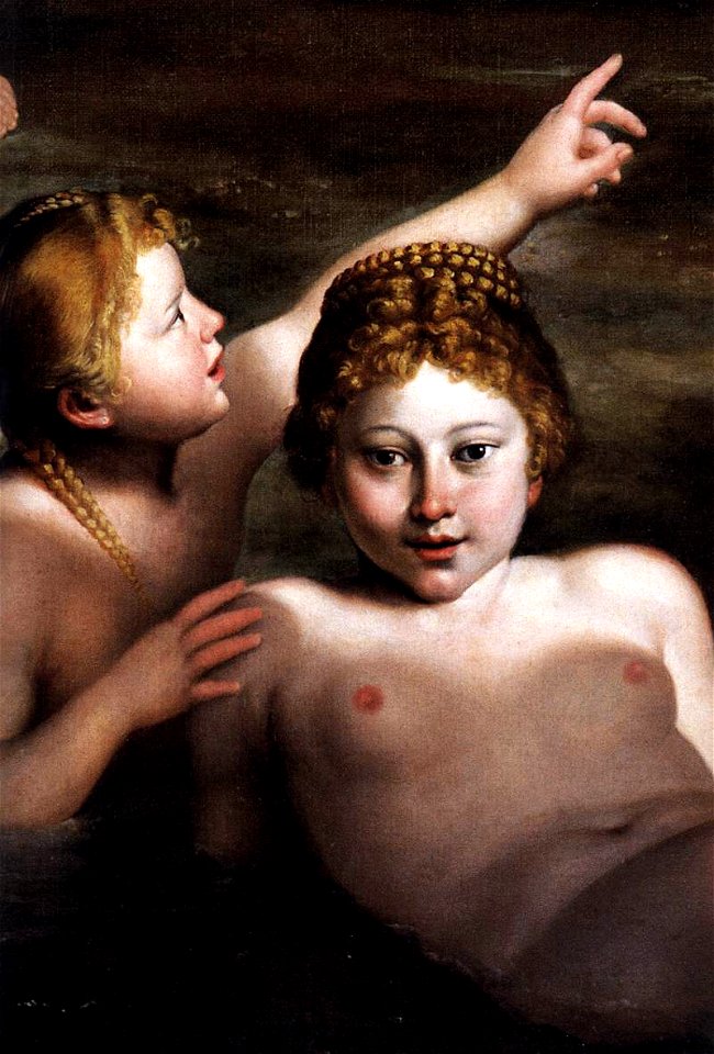 Domenichino - Diana and her Nymphs (detail) - WGA06391. Free illustration for personal and commercial use.