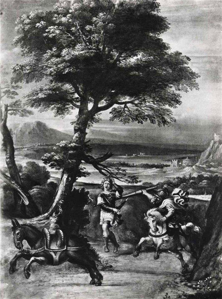 Domenichino - Paesaggio con scena biblica, Musée du Louvre