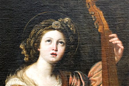 Domenichino - Saint Cecilia Playing the Viol 07