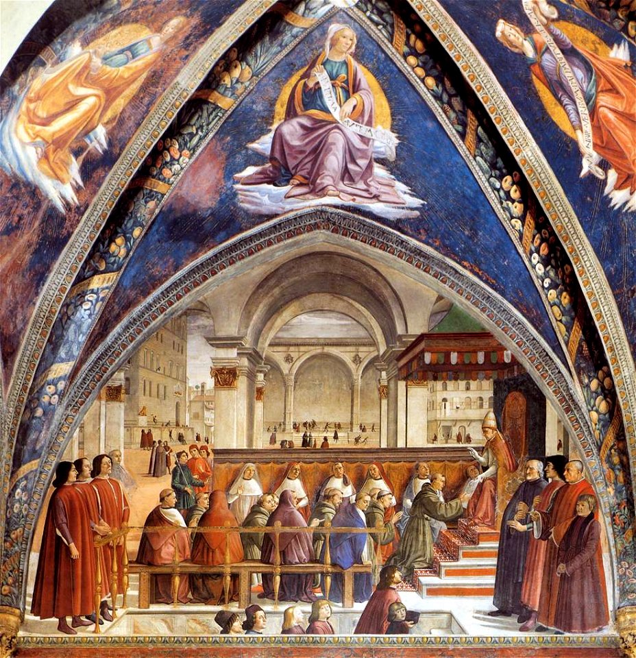 Domenico Ghirlandaio - Confirmation of the Rule - WGA08806