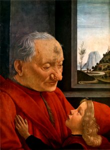 Domenico Ghirlandaio - Homem Velho e seu Neto - c1480