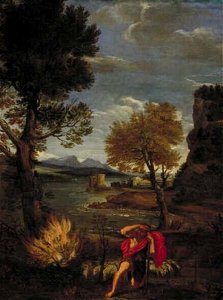 Domenichino - Landschap met Mozes en het brandende braambos - 1189 (OK) - Museum Boijmans Van Beuningen