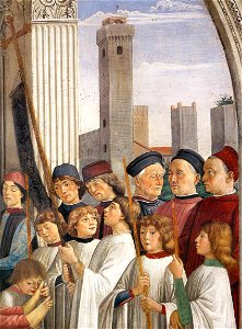 Domenico Ghirlandaio - Obsequies of St Fina (detail) - WGA08759. Free illustration for personal and commercial use.