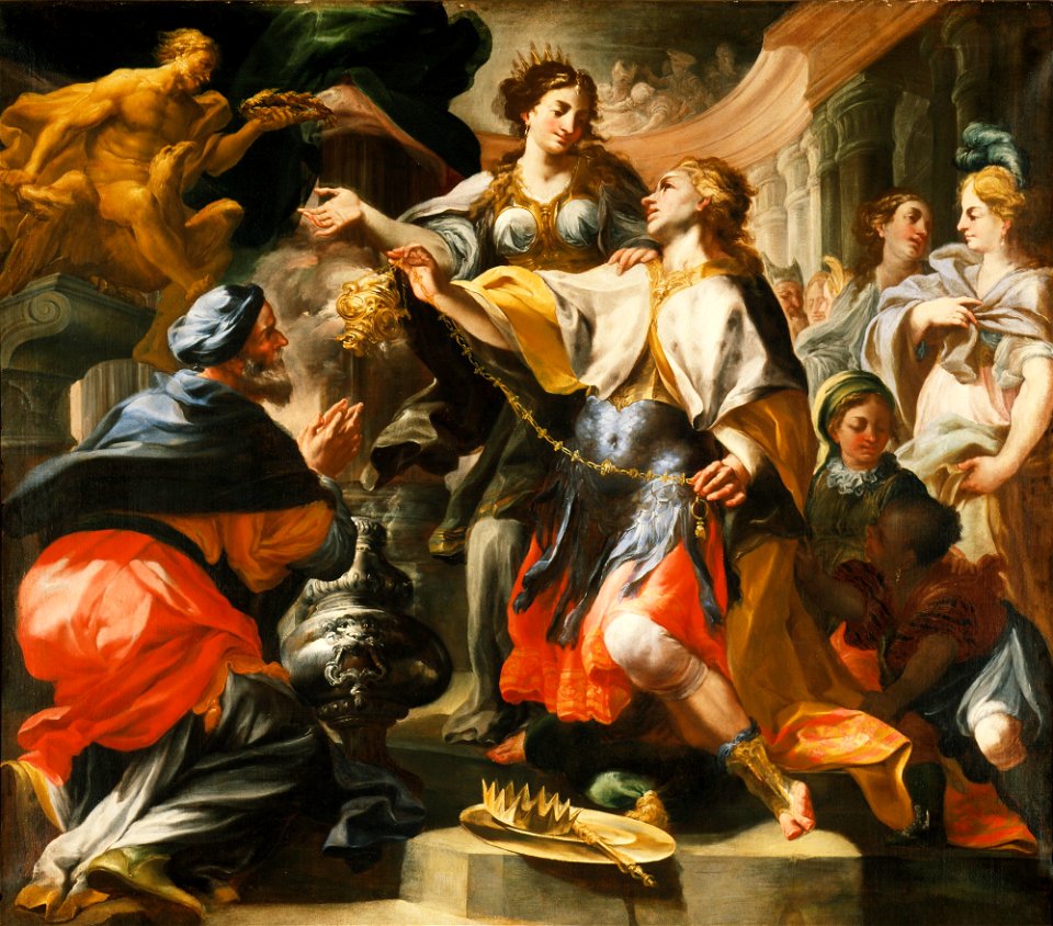Domenico Antonio Vaccaro - Solomon Worshiping a Pagan God - 65.9 - Detroit Institute of Arts