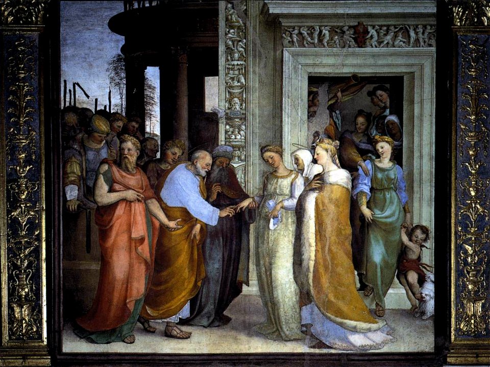 Domenico Beccafumi - The Betrothal of the Virgin - WGA01538