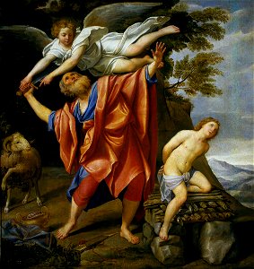 El sacrificio de Isaac (Domenichino). Free illustration for personal and commercial use.