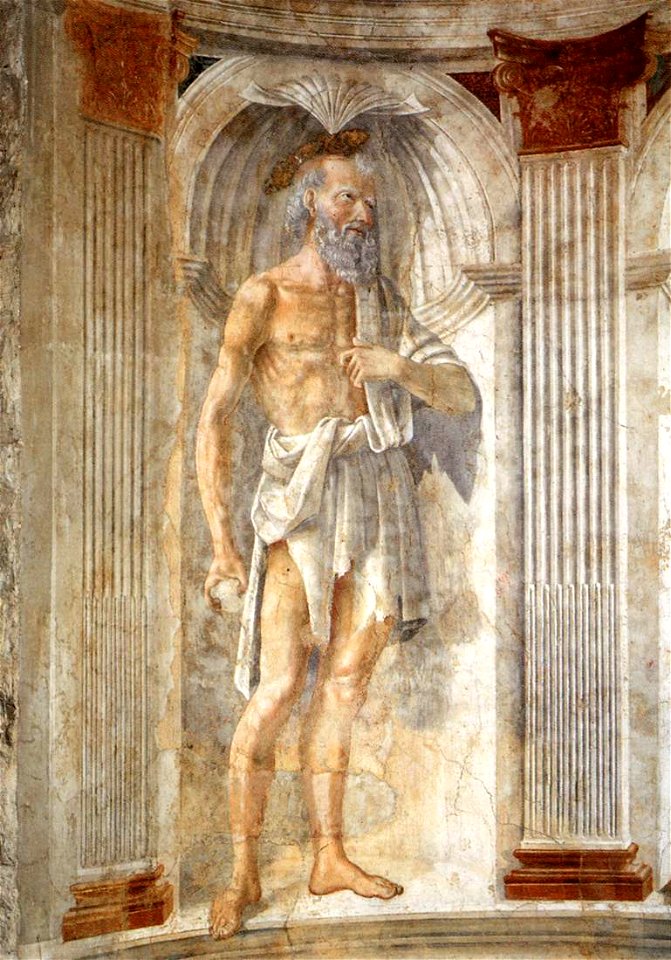 Domenico ghirlandaio, affresco di cercina 01 san girolamo