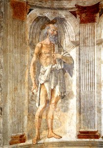 Domenico ghirlandaio, affresco di cercina 01 san girolamo