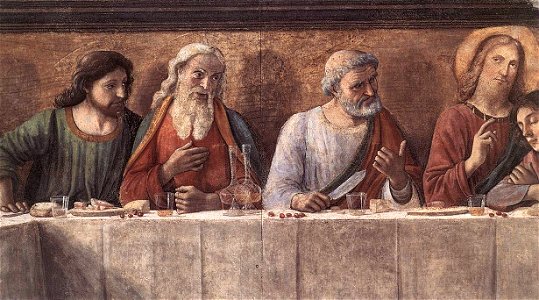Domenico ghirlandaio, cenacolo di ognissanti 04