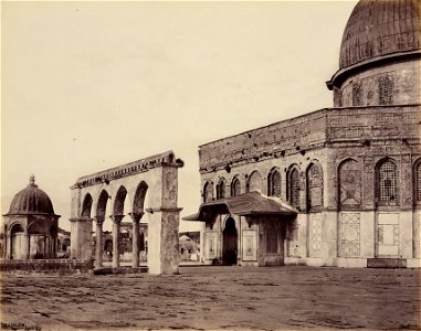 Dome of the Rock, West Front, Francis Bedford 1862. Free illustration for personal and commercial use.
