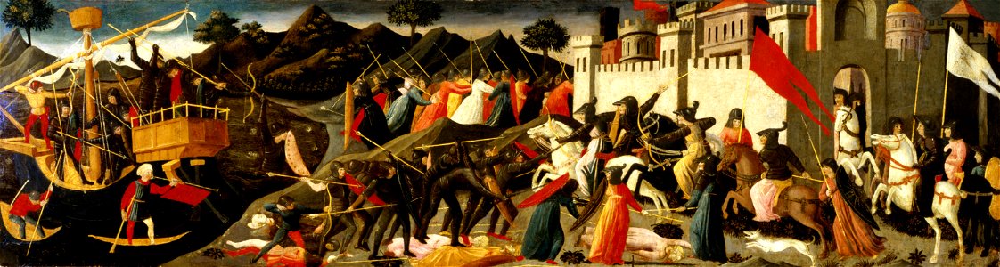 Domenico di Michelino - Battle of Camilla and Aeneas - 62.164 - Indianapolis Museum of Art