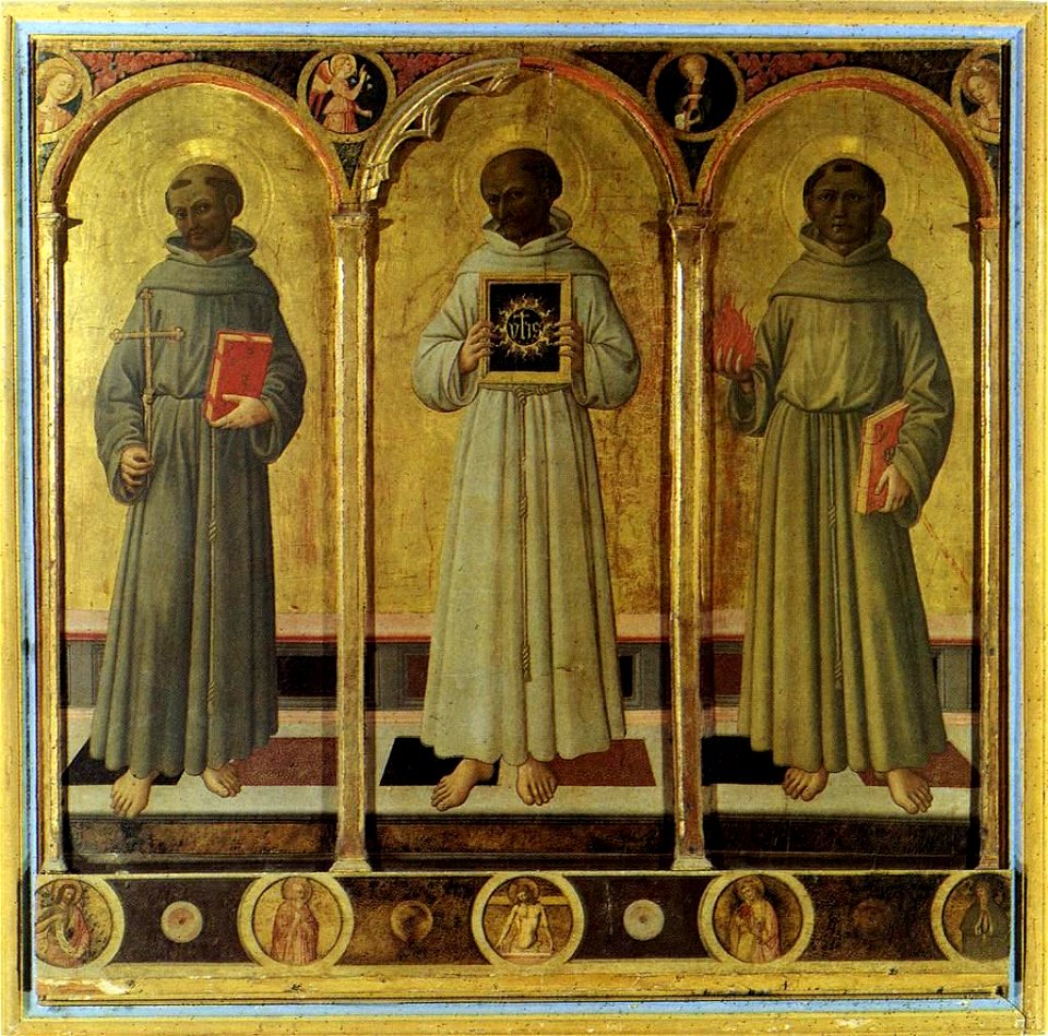 Domenico di Michelino - Three Franciscan Saints - WGA06420